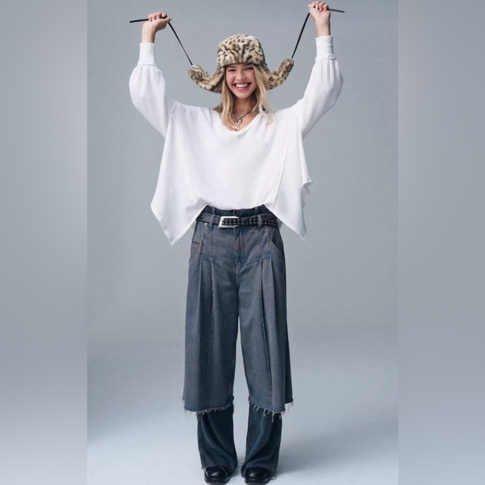 Free People double hem noctourune pants in sweet surrender BNWT